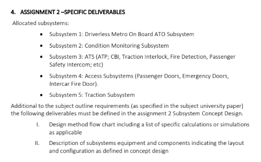 assignment2 specific deliveries