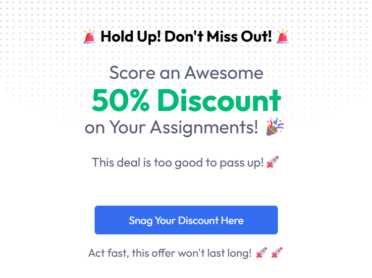 Exit Offer Pop Up