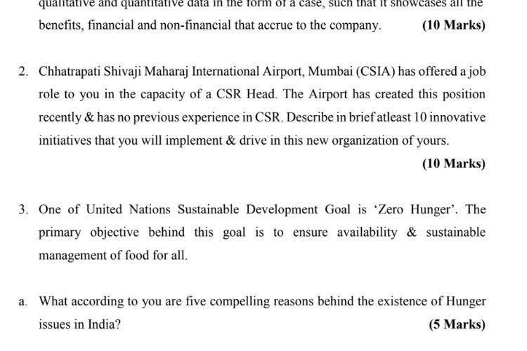 Corporate Social Responsibility Assignment Services