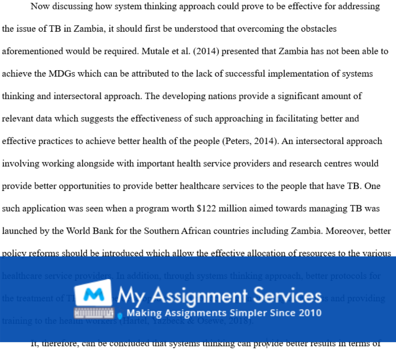 Health Systems and Economics Assignment Answers