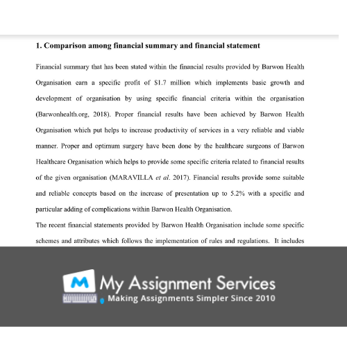 Financial Statement Analysis Assignment Solution
