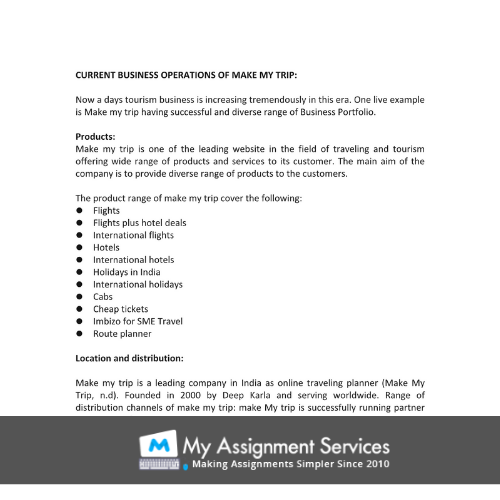 Tourism Research Project Assignment Services