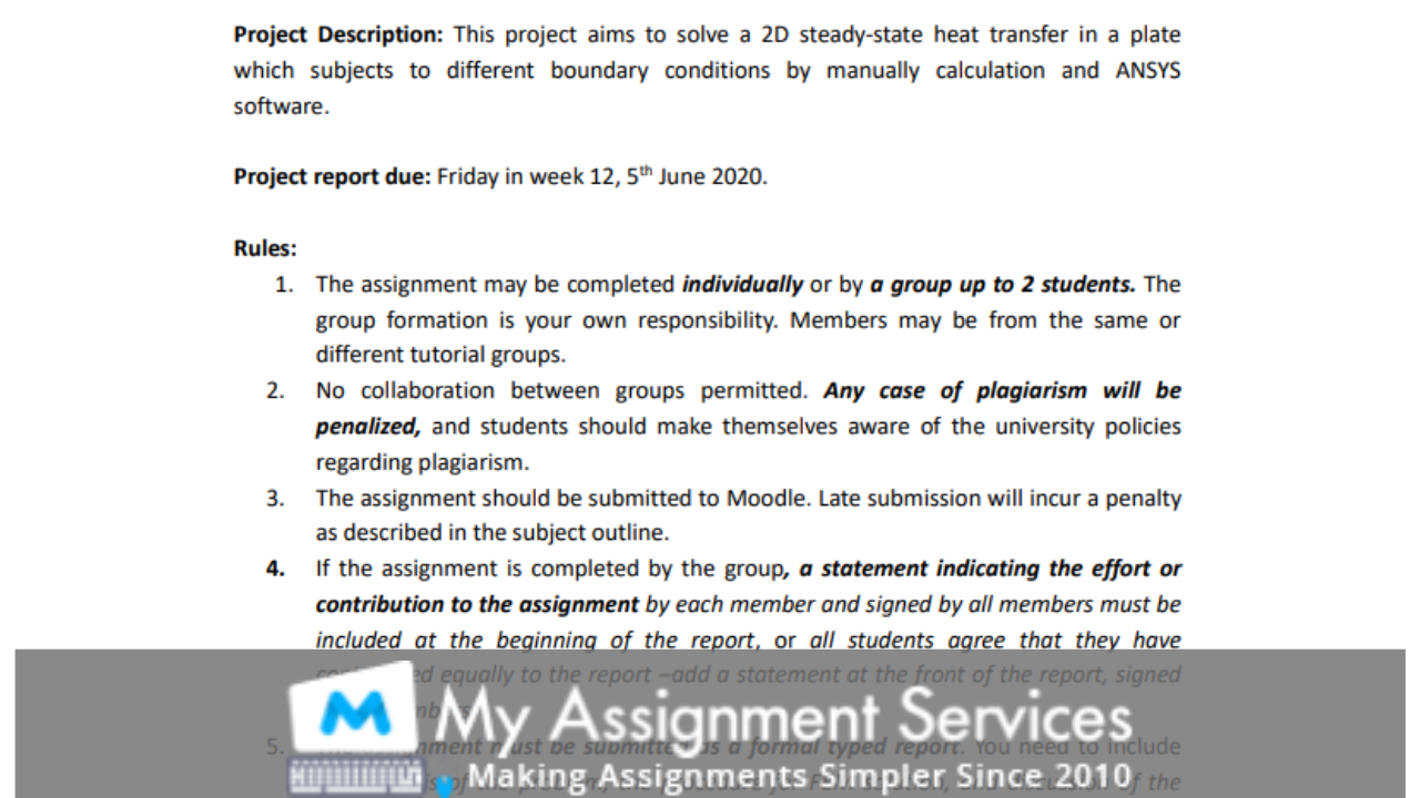 Element Analysis Assignment Solution