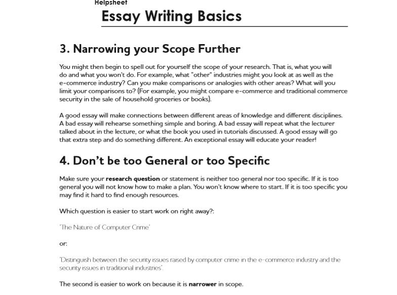 Different Sections of Essay Introduction