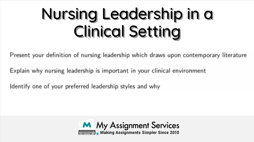 nursing leadership in a clinical setting