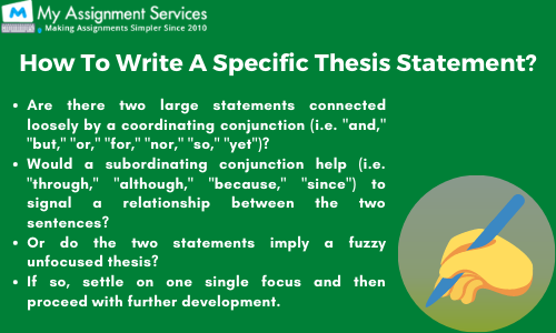 How to write a specific thesis statement