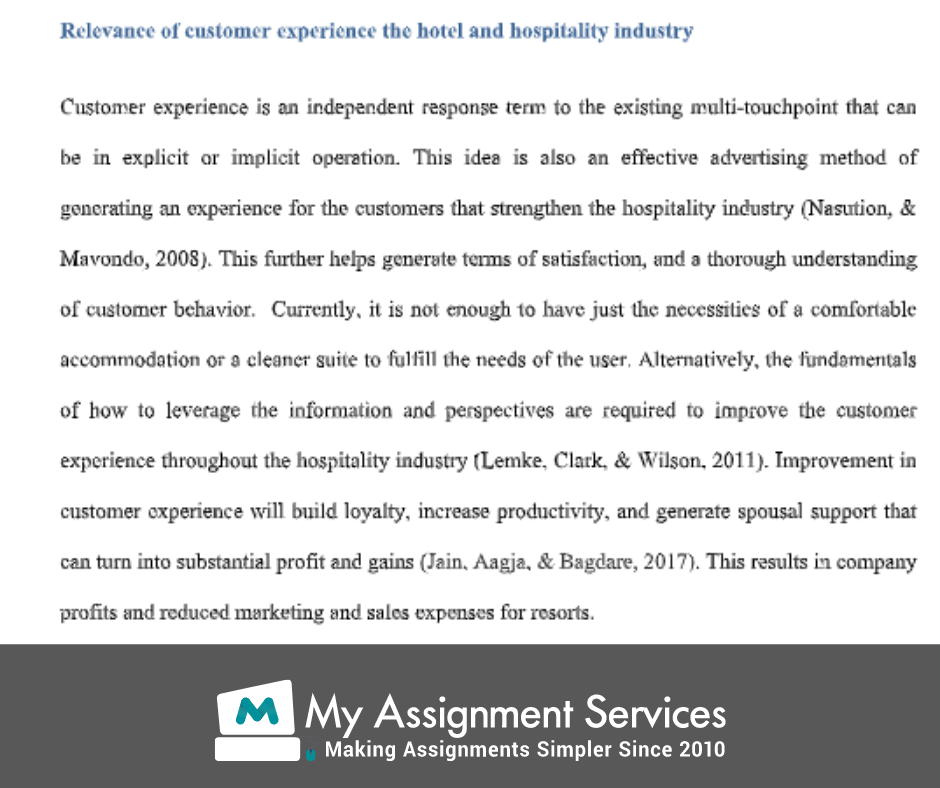 Sample of Essay