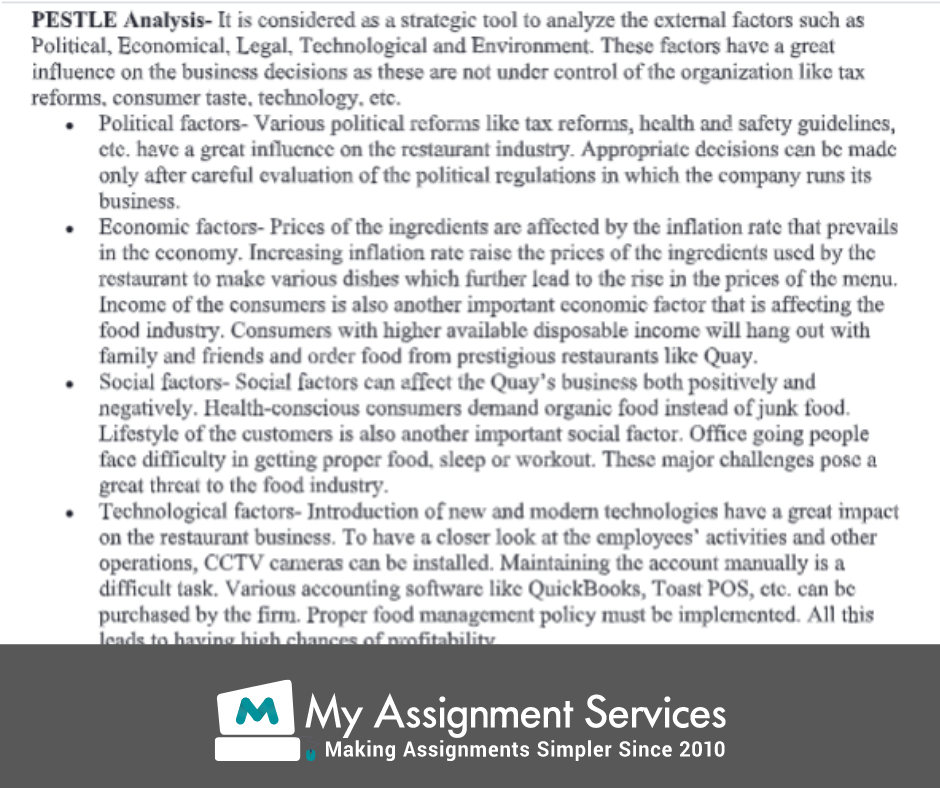 business environment assignment sample 4