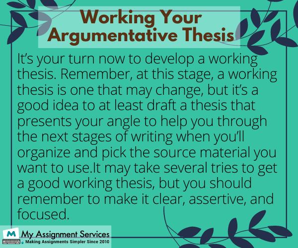 Argumentative Thesis