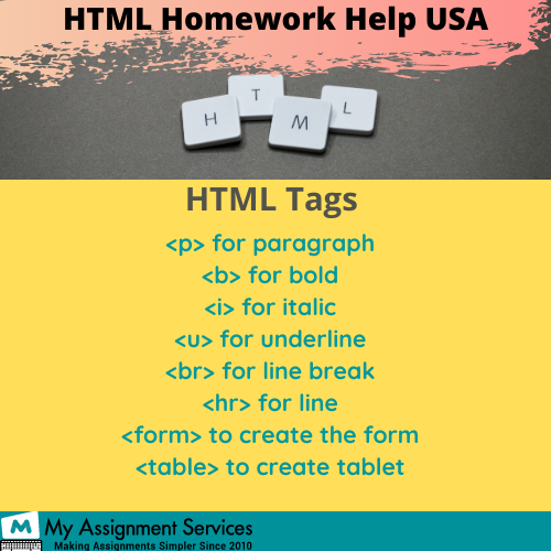 HTML homework help online