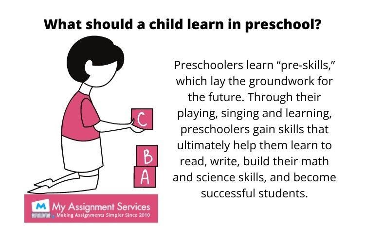 preschool homework help in the USA
