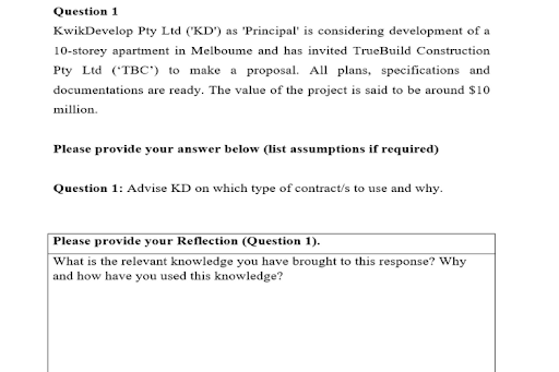Construction law assignment 