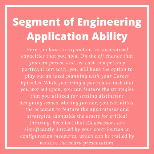 Segment of Engineering Application Ability