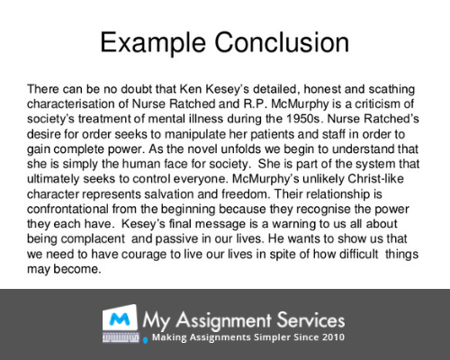 Nursing assignment conclusion example