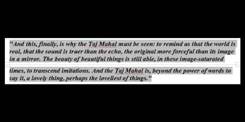 Taj Mahal by Salman Rushdie