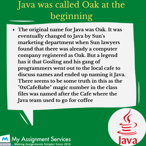 Java Historical Name