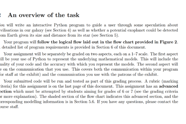 Sample Homework on Astrophysics 3