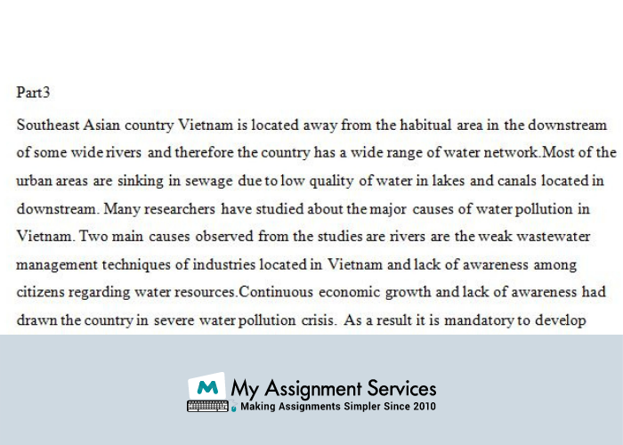 Water Pollution Chemistry Assignment Service