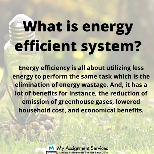 What is energy efficient system