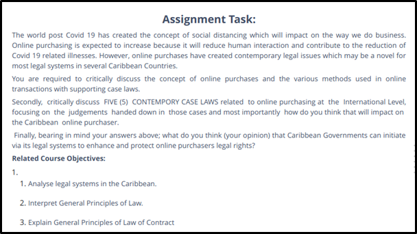 business law assignment task