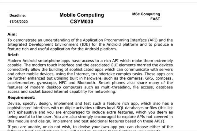 mobile device software development