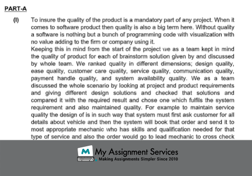 Object Oriented System Analysis Assignment Sample