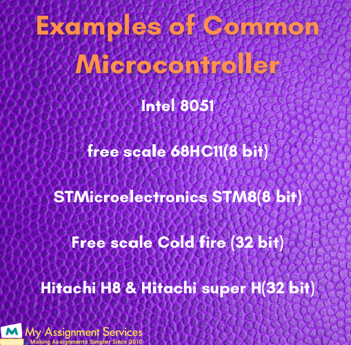 Examples of MicroController