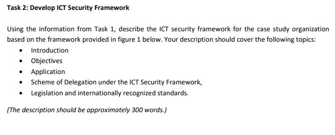 ICT Security Framework Assessment Answer sample