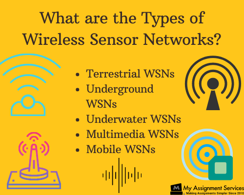 What are the types of wireless sensor networks