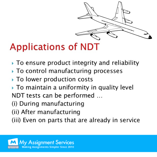 Applications of NDT