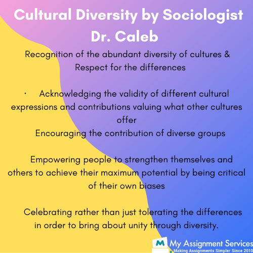 cultral diversity by sociologist