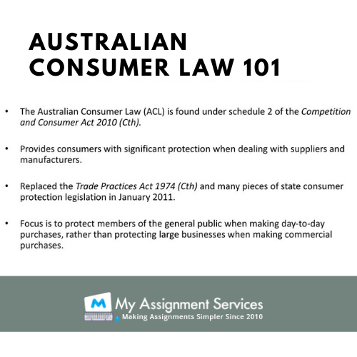australian consumer law 101