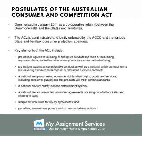 australian consumer and competition act