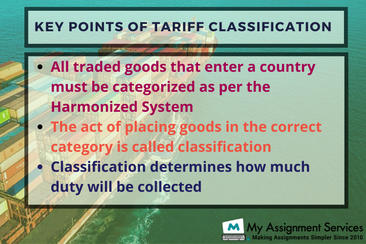 important point of tariff classification