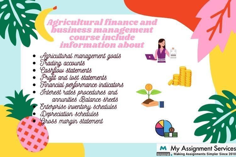Agricultural Finance And Business Management Assignment Help