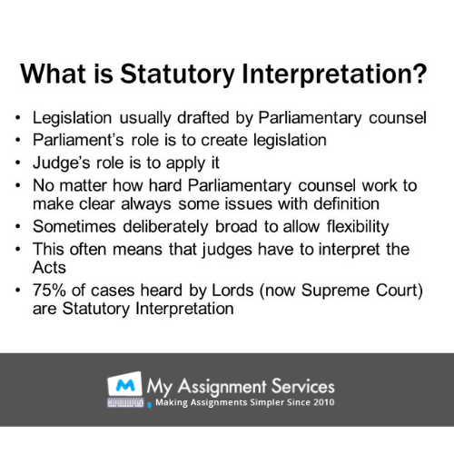 what is statutory interpretation