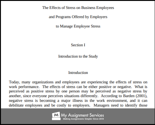 Study - The effects of Stress on Business Employees