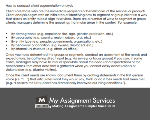 client segmentation analysis