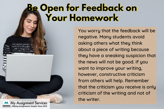 feedback on your homework