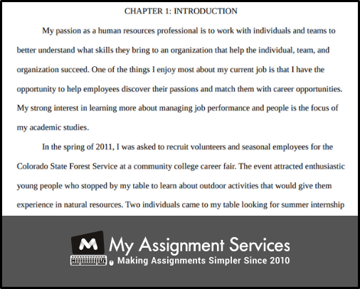chapters 1 dissertation introduction