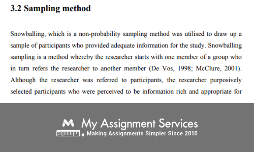 research design sampling method