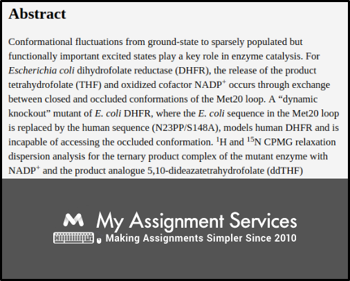 biochemistry research paper