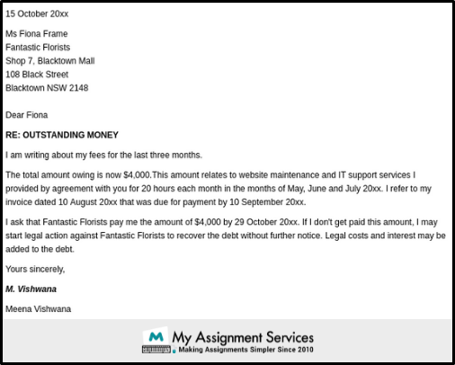 Demand Letter sample