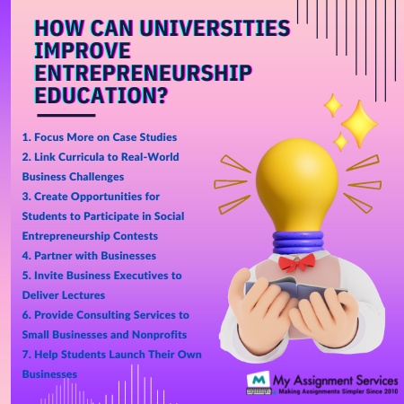 how can university improve entrepreneurship education