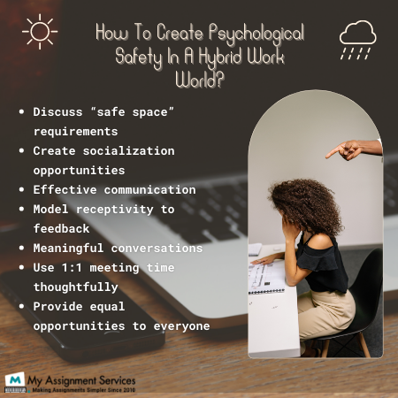 how to create psychological safety in a hybrid work world