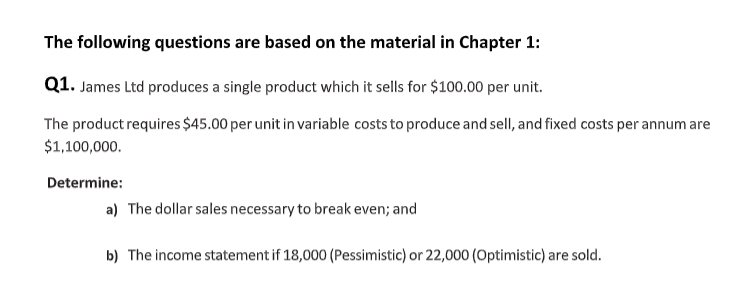 Operational Budgets samples