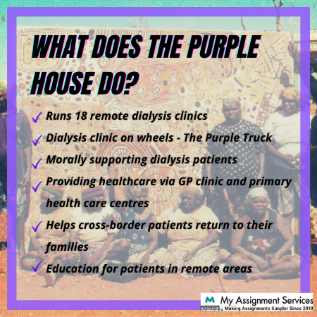 what does the purple house do