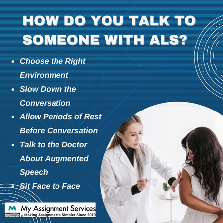 how do you talk to someone with ALS