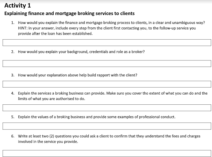 finance and mortagage broking service