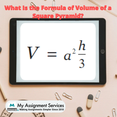 Volume formula of square pyramid